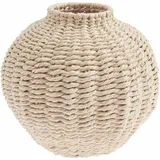 Rico Design Vase Geflecht oval, Natur, Ø=21 x 19cm