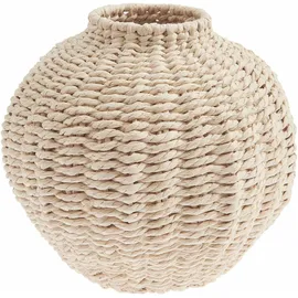 Rico Design Vase Geflecht oval, Natur, Ø=21 x 19cm