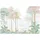 WallArena - Vlies Fototapete Kinderzimmer 300x210 cm Wald - Fototapeten Tapeten für Kinder Mädchen & Jungen - Kindertapete - Kinderzimmertapete Natur weiß grün