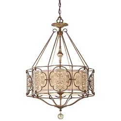 Marcella 3-flammige Pendelleuchte - Britische Bronze/Oxidierte Bronze