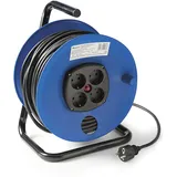 FAMATEL – Kabeltrommel 4 Steckdosen | TT | 16A | 250V | 50 m | Kabel 3 x 1,5 | Ladeschalter
