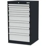 Simplaflex Schubladenschrank, BxHxT: 60 x 102 x 57,5 cm - grau