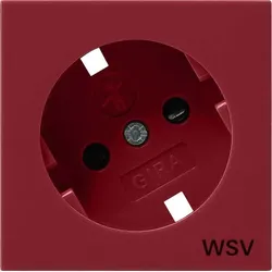 GIRA Abdeckung SCHUKO rot 0926108