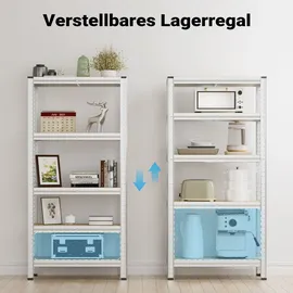 Wiltec Schwerlastregal Stahl 75x30x154cm verzinkt 875kg