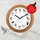 EasyMaxx Wanduhr 25,00 cm 12 Singvogelgesang beige/braun/weiß