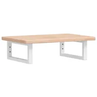 VidaXL Waschtischplatte mit Halterung Stahl und Massivholz Eiche