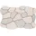 KLEINE WOLKE Badematte Brick Creme/Grau 65 x 115 cm