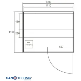 SANOTECHNIK Sauna PANORAMA BLACK