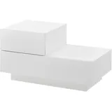 [en.casa] Nachtschrank Sebokeng 70 x 35 x 38 cm Weiß