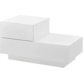 [en.casa] Nachtschrank Sebokeng 70 x 35 x 38 cm Weiß