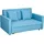 Homcom Schlafsofa 2-Sitzer mit Bettfunktion 152 x 101 x 81cm