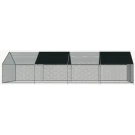 pro.tec Freilaufgehege Wels 300 x 800 x 200 cm grün/silberfarben
