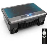 Solarbetriebener Poolroboter - Y90 Poolreiniger - Kabelloser Oberflächen-Poolsauger - 5100 mAh Akku - 5,5 L Filterkorb - Fernbedienung - Laufzeit ...
