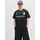 JACK & JONES JCOCOVER RETRO FOOTBALL TEE schwarz XL