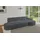 altdecor Eckcouch Cord 5-Sitzer Dunkelgrau