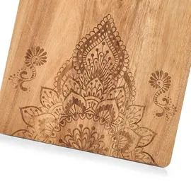 Zeller Schneidebrett-Set Holz 1 40 x 29 x 1,5 cm Beige
