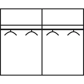 Rauch Quadra Bestseller Schlafzimmerschrank in vielen Breiten«, Kleiderschrank Garderobenschrank Schrank mit Glaselementen