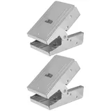 Fafeicy 2-teiliges Metall-Sägebock-Halterungen, Ausstellungsständer-Set, für Holzbearbeitung mit Kleinem Sägezahn-Design für Stabilität, Ständer