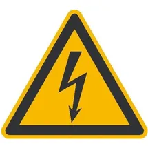 WOLK Warnschild elektrische Spannung 100 mm Gelb