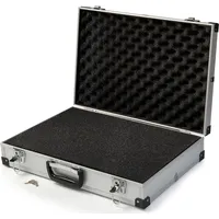 MC.Sammler Alukoffer mit Schaumstoff Rasterschaumstoff Transportkoffer für Messinstrumente Messgeräte Kamera 400 x 290 x 100 mm Werkzeug Aufbewah...