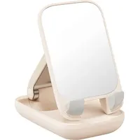 Baseus Folding Phone Stand with mirror (baby pink),