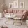 lookway Couchtisch CIRI Glass 2in1 CHROME gold