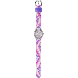 JACQUES FAREL HCC 324 0 mm Kunstledergehäuse rosa Analogarmband rosa