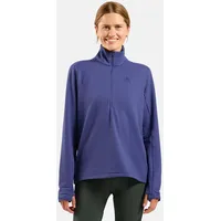 Odlo Essential Thermal Midlayer 1/2 Zip Laufshirt Damen blau