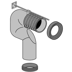 Villeroy & Boch Vario-Abflussbogen Zubehör 8701 D 100 mm