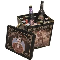 KALEA Bier-Box | Metallbox mit 3D-Prägung | Bierspezialitäten | Geschenk für Männe und Frauen | Bierliebhaber (Retro Bier Box)