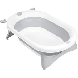 Kikkaboo faltbare Babybadewanne Foldy Wasserablauf leicht zu reinigen ab Geburt grau