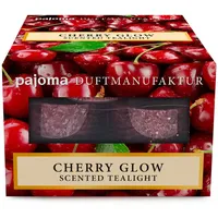 pajoma® Teelichter Duftkerzen, in Polycarbonat Hülle oder im Glas, duftintensiv (Cherry Glow, Teelichte)