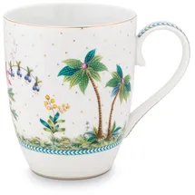 Pip Studio Jolie Dots Gold Kaffeetasse 0,35 l Weiß