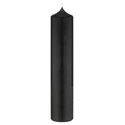 Kopschitz Kerzen Altarkerzen, Kaminkerzen Schwarz 300 x Ø 100 mm, 4 Stück, Kerzen mit Dornbohrung in RAL Kerzengüte Qualität