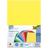 Folia Fotokarton A4 300 g/m2 50 Blatt farbsortiert