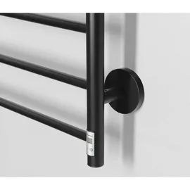 Sapho Adapter für direkten Anschluss in die Wand, für Rundprofile, schwarz - Schwarz