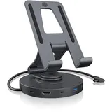 Icy Box IB-TH100-DK Tablet Halterung, Schwarz