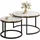 lookway Couchtisch Soleil Schwarz Holzwerkstoff 70 x 48 x 70 cm