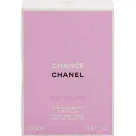 Chanel Chance Eau Tendre Eau de Toilette Nachfüllung 3 x 20 ml