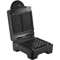 LAGRANGE Waffeleisen Tart', 1070 W, 3 Plattensets inklusive, Waffeln mit großen Waben auf der einen Seite und glatte Oberfläche zum Streichen auf der anderen, abnehmbare Platten, multifunktional,