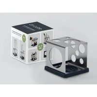 Sanni Shoo All-in-One Flaschenhalter 34 x 40 x 3 cm Farbe Edelstahl