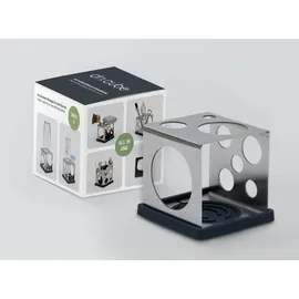 Sanni Shoo All-in-One Flaschenhalter 34 x 40 x 3 cm Farbe Edelstahl