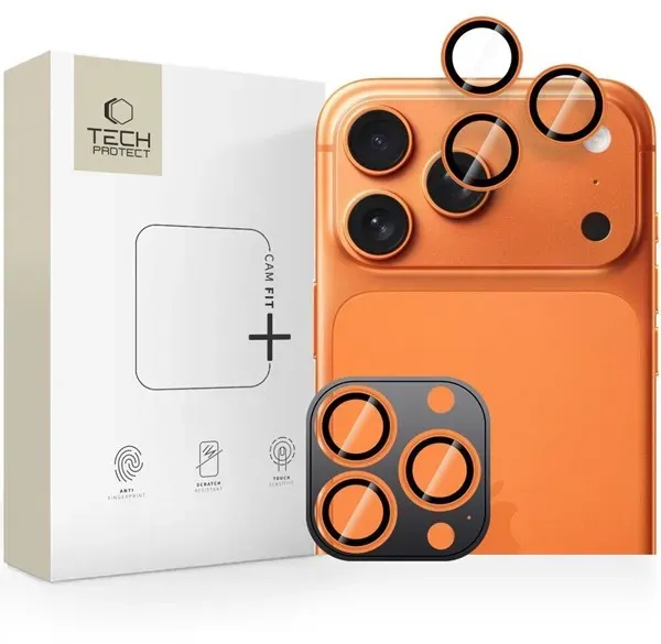 Camring Fit+ Camera Cover for iPhone 14 Pro / Max / 15 Pro / Max / 16 Pro / Max / 17 Pro / Max - Orange