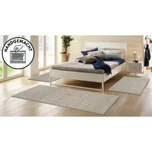 OTTO home Bettumrandung OTTO HOME "Wolly, Handweb Teppiche" Gr. 14, grau (stone), H:14mm, Obermaterial: 93% Wolle, 7% Polyester, Bettumrandungen, Bettvorleger, Wolle, handgewebt, Läufer-Set Wohnzimmer, Schlafzimmer