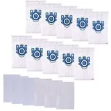 Staubsaugerbeutel für Miele GN, Miele Complete C3, Complete C2 und Classic C1, Hyclean 3D Efficiency Miele (10 Beutel + 6 Netze)