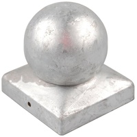 Baumarktplus Pfostenkappe verzinkt 121 mm Kugel Abdeckkappe für Pfosten 12 x 12 cm