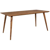 KADIMA DESIGN Esszimmertisch REPA 160 x 80 x 76 cm rustikal Massiv-Holz, - 8 Personen - Braun