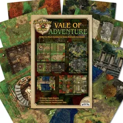 Dungeon Alchemist Map-Serie (4 verschiedene Kartenpacks) - Vale of Adventure