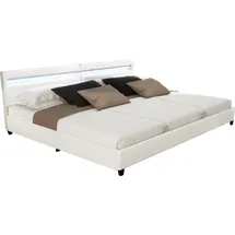 Home Deluxe Nube LED mit Matratze 270 x 200 cm weiß