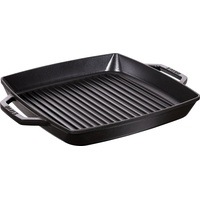 Staub Grillpfanne mit 2 Griffen 33 x 33 cm schwarz